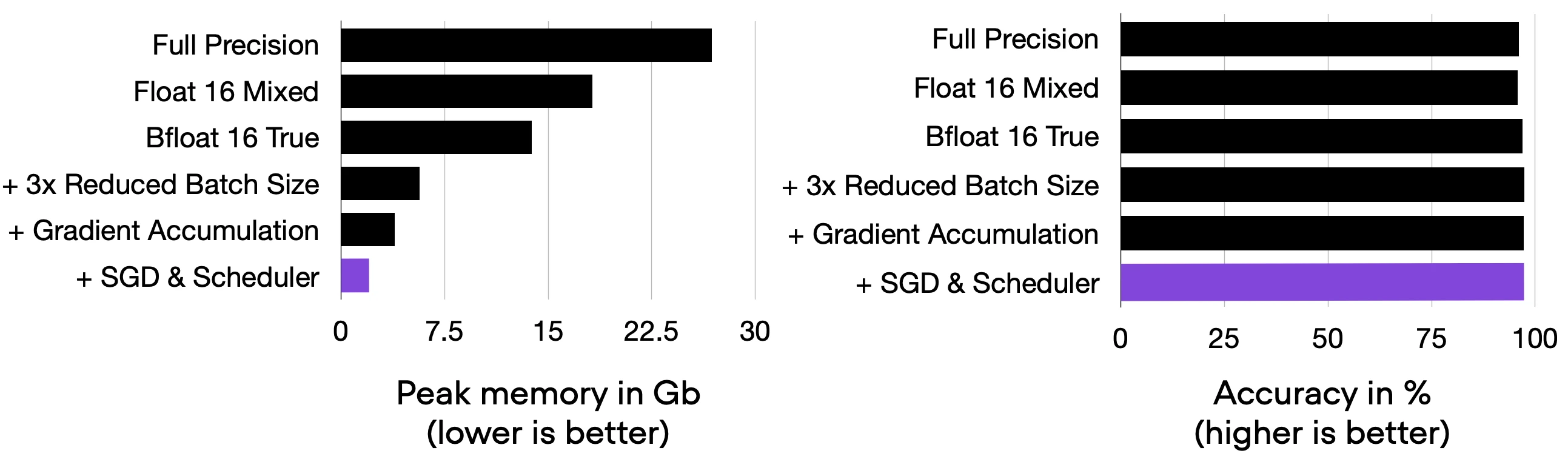 Pytorch memory optimization plot5 sgd